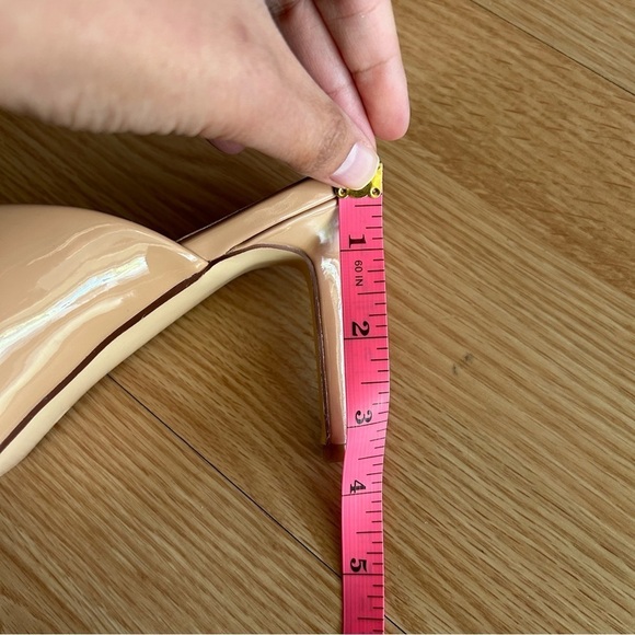 YDN Nude Leather Suede Pointed Clogs Heels Women’s 10 - Picture 10 of 10